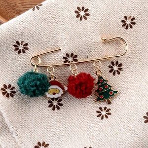 Broches en forme d'arbre <span class=keywords><strong>de</strong></span> noël, extension pour les vêtements élégants, mignonnes, goutte d'huile, vente en gros, 12 pièces - Product Image 6