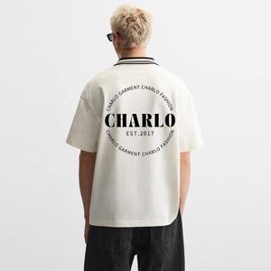 Camisetas Oversize Personalizadas para Hombre, Cuello en V, 100% Algodón, Diseño Moderno y Corte Recto - Product Image 2