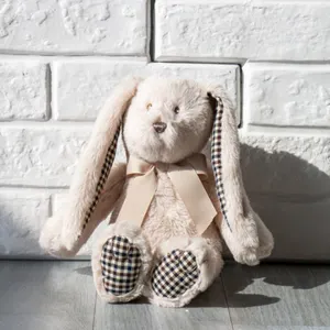 Fábrica Personalizado Adorável Real Macio Stuffed Toy 31CM Barney Coelho Travesseiro Brinquedo