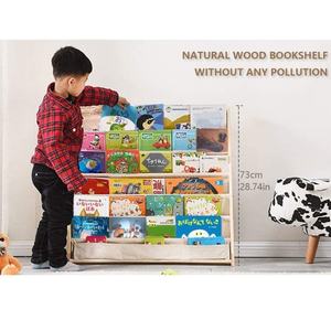 Étagère à livres en bois, étagère à livres pour enfants, rangement, étagères à livres pour enfants, <span class=keywords><strong>présentoir</strong></span> de bandes dessinées, <span class=keywords><strong>présentoir</strong></span> de magazines et support de livres - Product Image 2