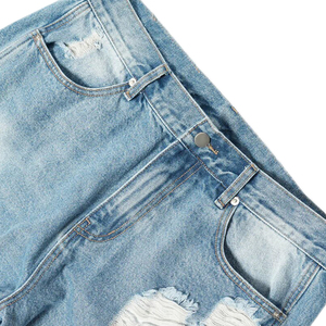 <span class=keywords><strong>Jeans</strong></span> da <span class=keywords><strong>uomo</strong></span> stile Street Hip Hop strappati alla moda con Logo personalizzato <span class=keywords><strong>Jeans</strong></span> larghi strappati da <span class=keywords><strong>uomo</strong></span> - Product Image 5