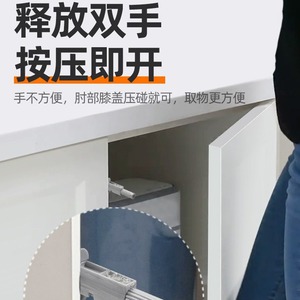 Aluminum Alloy Cabinet Door <b>Rebound</b> Mechanism 88mm Long Core Stronger Elasticity Cabinet Doors - Product Image 5