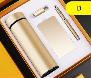 Chai Nước Hiển Thị Nhiệt Độ Logo Theo Yêu Cầu + Sạc Dự Phòng + Bút + Ổ Usb Flash Bộ Quà Tặng Khuyến Mãi - Product Image 6