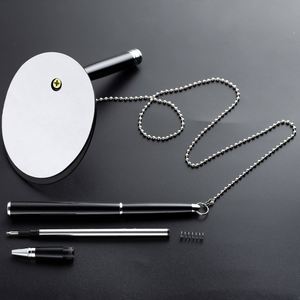 Stylo publicitaire promotionnel personnalisé en métal pour signature fixe sur bureau de banque – Vente en gros - Product Image 4