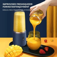 Elektrische Kleine Sapcentrifuge Draagbare Handheld Blender Mes Kop Sapcentrifuge Fruit Automatische Smoothie Blender Keuken Tool W24-310