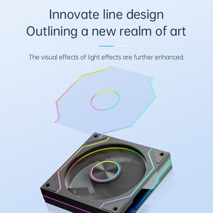 <span class=keywords><strong>Ventilateur</strong></span> de <span class=keywords><strong>PC</strong></span> HiFrost Prism <span class=keywords><strong>9</strong></span> Pro 120 mm, boîtier d'ordinateur, 5 V, 3 broches, éclairage ARGB synchronisé, PWM, refroidissement silencieux, pièces d'ordinateur en plastique - Product Image 2