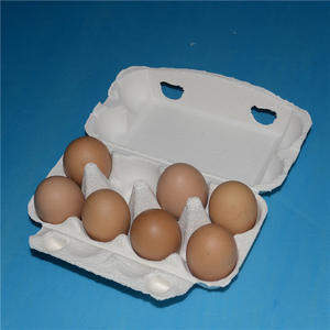 Kotak Telur dari Pulp Kertas Daur Ulang yang Dapat Disesuaikan, Wadah Telur 8 Butir dari Pulp Putih Telur, Kotak Telur dari Pulp, Wadah Hadiah dari Pulp yang Dapat Daur Ulang - Product Image 3
