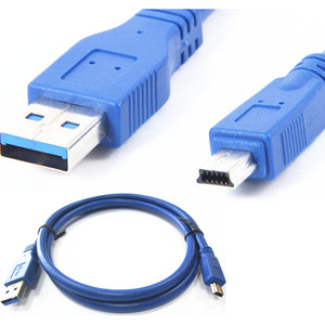 Cable de Datos USB 3.0, Conector A a Mini 10p, para Computadora, con Cable de Cobre Puro Blindado y Revestimiento de PVC - Product Image 1