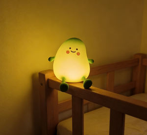 Mango Silicone Night <b>Light</b> USB Rechargeable LED Kids Bedroom Lamp Warm <b>Light</b> Dimmable Tap Control Nursery Lamp With <b>Timer</b> - Product Image 4