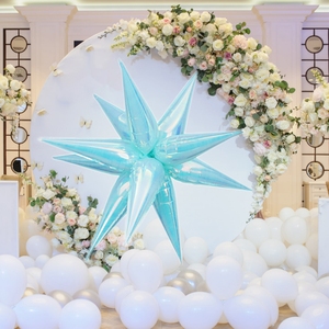 Palloncino in Foil a Forma di Stella Esplosiva 4D Iridescente Blu Giallo <span class=keywords><strong>Lilla</strong></span> Viola 26 Pollici Nuovo Design per Decorazioni Festa di Compleanno - Product Image 5