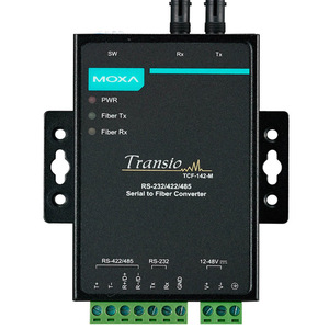 Convertisseur MOXA de qualité industrielle RS-232/422/485 à <span class=keywords><strong>fibre</strong></span> <span class=keywords><strong>optique</strong></span> Adaptation du <span class=keywords><strong>débit</strong></span> en bauds Contrôle automatique du TCF-142-M-ST-T de flux de données - Product Image 5