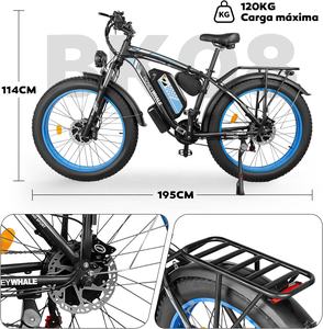 <span class=keywords><strong>Bicicleta</strong></span> Eléctrica de Montaña para Adultos HONEYWHALE BK08, 21 Velocidades, Motor Dual de 1050W, 55KM/H, Batería de 48V 23.5AH, Alcance de 65KM, Disponible en México - Product Image 6
