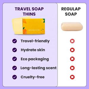 Листы для бумажного мыла, 100 шт./коробка, производитель <span class=keywords><strong>OEM</strong></span>, многоразовое мыло для рук, твердое портативное мыло для путешествий - Product Image 4