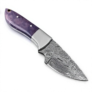 Handmade Damascus Steel Industrial Grade Sharp Skinner <b>Knife</b> Drop Point Stainless Bolster Camel Colored <b>Bone</b> <b>Handle</b> Outdoor EDC - Product Image 2