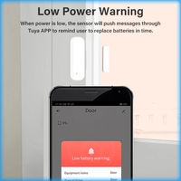 Détecteur d'ouverture de porte de maison intelligente Tuya avec télécommande d'alarme antivol pour maison intérieure Détecteur de porte de fenêtre intelligent WiFi