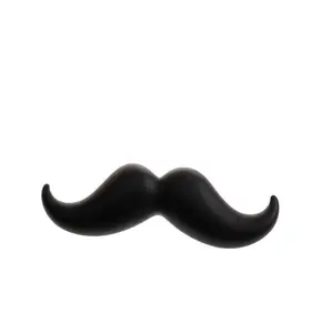 Klassische schwarze p Bart form Schnurrbart Broschen Herren anzüge Kragen Anstecknadeln Großhandel Geschenk für Papa Männer Mode accessoires