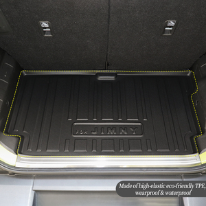 Tapis de sol de voiture TPE sur mesure pour Suzuki Jimny JB74 5 portes 2025, imperméable, bord surélevé, antidérapant, noir, épaisseur 5 mm - Product Image 6