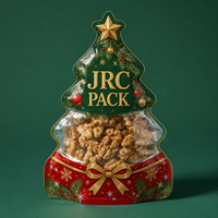 Sachet Doypack Personnalisable avec Logo Imprimé, Matériau Qualité Alimentaire, Anti-Humidité, pour Bonbons, Biscuits, Noël, Auto-Scellant