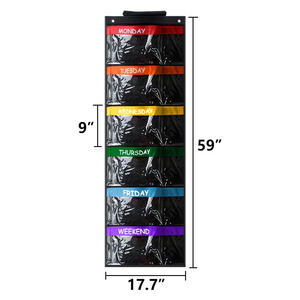 Hàng Tuần Trẻ Em Quần Áo Tổ Chức Ngày Trong Tuần Trường Quần Áo Lưu Trữ Monday Để Friday Treo Tủ Quần Áo Tổ Chức - Product Image 6