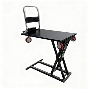 Hydraulic Lifting Platform Cargo Handling <strong>Trolley</strong> Customizable OEM <strong>Small</strong> Portable Scissor Lift Flatbed Trucks Iron Mesh - Product Image 1