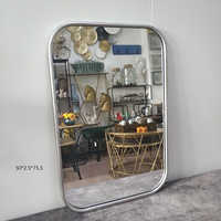 Decorative Window Pane Mirror With Gold Iron Frame for Home Living Furniture Espejos Decorativos
