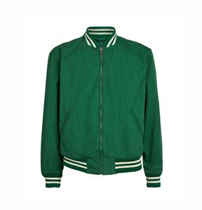 Veste bomber décontractée personnalisée avec logo brodé de haute qualité, légère, imperméable, coupe-vent, style streetwear, en polyester pour l'hiver - Product Image 1
