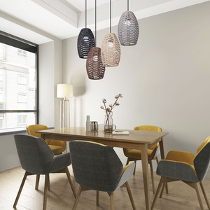 Minimalist Paper <b>Rope</b> Pendant Lampshade Cylinder 4Mm Multicolor Eco Friendly For Home Restaurant Hotel <b>Lighting</b> - Product Image 2