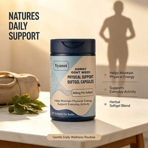 Complément Herbal Naturel Horny Goat Weed en Gélules Molles 800mg 90ct pour Soutenir l'Énergie Physique et l'Activité Quotidienne des Hommes, Marque Privée OEM - Product Image 5