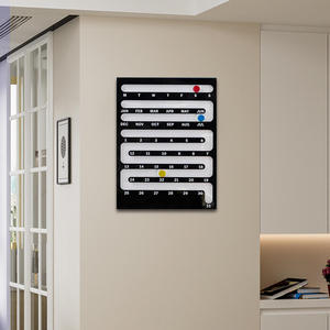 Calendario Perpetuo Deslizante de Acrílico Personalizado, Estilo Art <span class=keywords><strong>Deco</strong></span> Creativo, para Escritorio y Pared, Decoración para Sala de Estar - Product Image 2