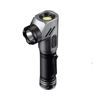 Asafee Multifonctionnel 90 °   Lampe de travail d'angle magnétique LED T40 flexible, rechargeable, en alliage d'aluminium