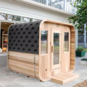 Cedro rojo canadiense de alta calidad crea una <span class=keywords><strong>sauna</strong></span> tradicional para exteriores para 2 a 4 personas - Product Image 5