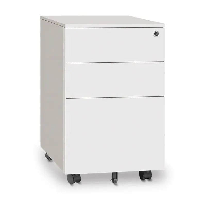 Movable metal file cabinet with locks moves the base drawer cabinet