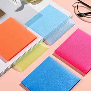 กระดาษโน้ตแบบมีกาวในตัว 50 แผ่น สีเรืองแสง หลายสี รูปทรงสี่เหลี่ยม สำหรับจดบันทึกประจำวัน ทำเครื่องหมายเอกสาร ใช้ในสำนักงาน - Product Image 4