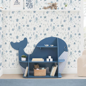 Étagère à livres en bois en forme de <span class=keywords><strong>baleine</strong></span>, bibliothèque Montessori, étagères pour salon, chambre d'enfant - Product Image 2