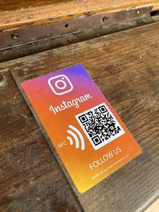 מותאם אישית QR NFC Instagram הדחיפה מדבקה חסידי עבור עסק משלך - Product Image 6