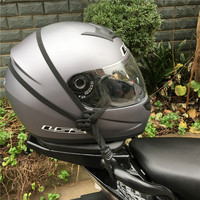 Casque de moto universel en plastique certifié CE avec filet élastique rétractable à deux crochets, visière Arai noire 29x13cm, vente chaude