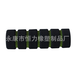 Couvre-poignées de corde à sauter en plastique et éponge caoutchoutée, noir et vert, protection douce pour les mains, pour le sport et le fitness, unisexe - Product Image 2