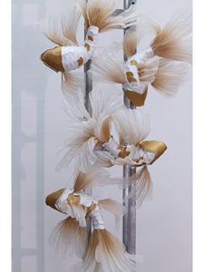 Nouvel Arrivage S514 : Décor de Fond Géant <span class=keywords><strong>en</strong></span> Gaze Fait Main, Poisson Koi Géant Artificiel <span class=keywords><strong>en</strong></span> <span class=keywords><strong>Organza</strong></span>, Poisson Koi Artificiel Grand Format - Product Image 4