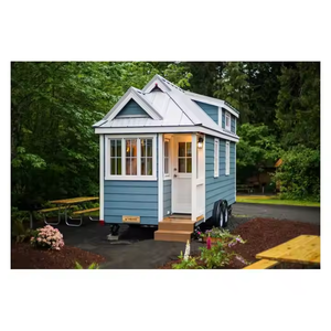 Hot Bán thiết kế hiện đại đúc sẵn <span class=keywords><strong>Tiny</strong></span> nhà trên bánh xe phổ biến ngoài trời Trailer nhà - Product Image 2