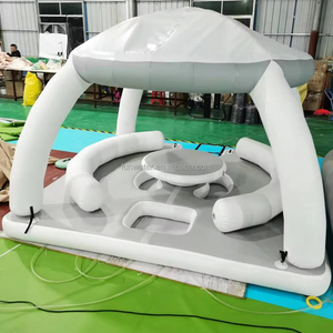 Thiết Kế Mới Inflatable Bơi Iisland Nổi Phòng Chờ Nổi Bè Nước Dock Nổi Lều Nền Tảng Nổi Đảo Với Lều - Product Image 6