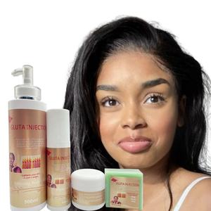 <span class=keywords><strong>Injection</strong></span> de <span class=keywords><strong>Gluta</strong></span> Blanchiment Éclaircissant Soins de la peau appartenant à des Noirs Éliminer le teint terne Les taches brunes et les imperfections Prévention du vieillissement Ensemble - Product Image 1