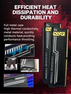 PUSKILL DDR5 1.1V/1.35V แรมเดสก์ท็อป 8GB 16GB 4800MHz 5600MHz 6000MHz สีดำขอบทอง สำหรับเล่นเกมบนพีซี - Product Image 2