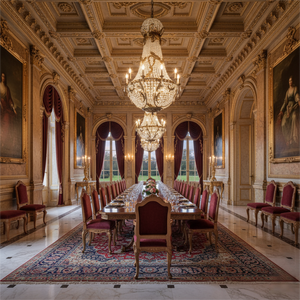 Lampadario di Lusso in Ottone Francese, Lampade a Sospensione in Cristallo e Rame per Salone Duplex, Villa e Atrio - Product Image 3