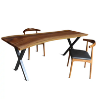 Meubles de salle à manger Table de salle à manger moderne Table de salle à manger en bois design client avec pieds