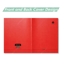 Cuaderno de ejercicios COLORFLY A5 con líneas francesas, cubierta de plástico PP de color sólido, cuaderno para estudiantes, artículos de papelería para escribir, impresión personalizada