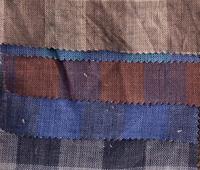 Tissu en microfibre tissée écologique française 8557, 100% lin, fil teint en chaîne pour chemise, industrie textile domestique