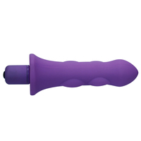 Mystique Rocket Vibe, masseur personnel en silicone étanche, 7 modes, fonctionne sur piles, faible bruit, rose/violet, utilisation clitoridienne et vaginale