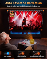 YDH-Q3 ventes directes d'usine 4K Projecto Android 13.0 720P 550 Lumens véritable système de télévision Google mise au point manuelle projecteur intérieur 4K