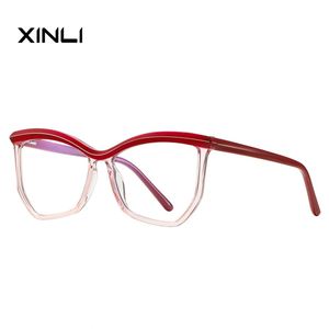 กรอบแว่นตาดีไซน์ใหม่ XINLI2161 แฟชั่นกรองแสงสีฟ้าสำหรับผู้หญิง - Product Image 5