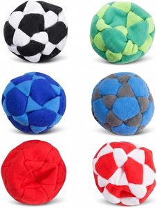 Promozione all'ingrosso di fabbrica: Palla da giocoleria in <span class=keywords><strong>cotone</strong></span> lavorato a maglia per adulti, personalizzabile con logo, Hacky Sack - Product Image 4
